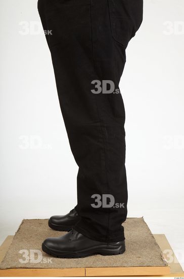 Calf Whole Body Man Casual Trousers Overweight Studio photo references