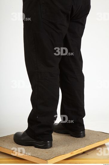 Calf Whole Body Man Casual Trousers Overweight Studio photo references