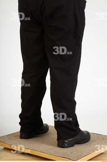 Calf Whole Body Man Casual Trousers Overweight Studio photo references