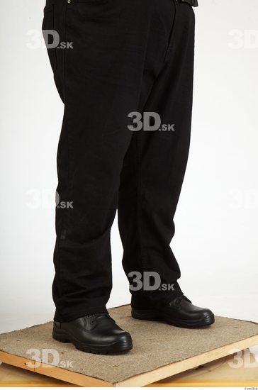 Calf Whole Body Man Casual Trousers Overweight Studio photo references