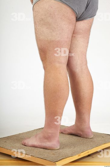 Calf Whole Body Man Hairy Nude Casual Overweight Studio photo references