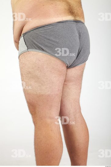 Thigh Whole Body Man Hairy Casual Underwear Pants Overweight Studio photo references