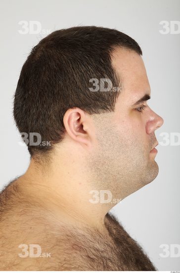 Whole Body Head Man Casual Overweight Studio photo references