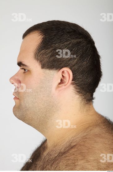 Whole Body Head Man Casual Overweight Studio photo references