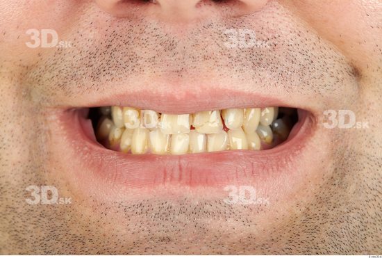 Whole Body Teeth Man Casual Overweight Studio photo references