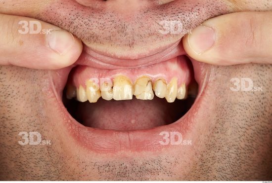 Whole Body Teeth Man Casual Overweight Studio photo references