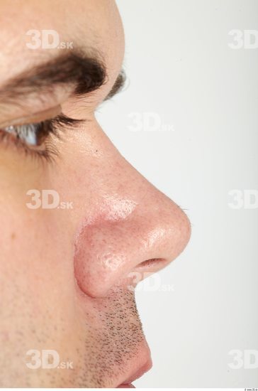 Nose Whole Body Man Casual Overweight Studio photo references