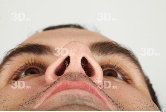 Nose Whole Body Man Casual Overweight Studio photo references