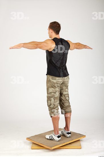 Whole Body Man T poses Sports Athletic Studio photo references