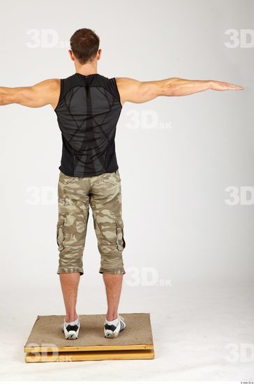 Whole Body Man T poses Sports Athletic Studio photo references