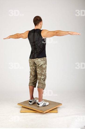 Whole Body Man T poses Sports Athletic Studio photo references