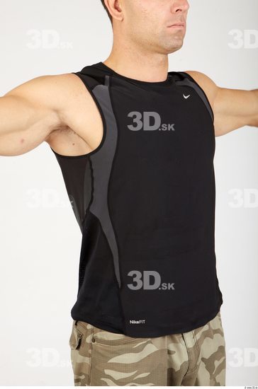 Upper Body Whole Body Man Sports Singlet Athletic Studio photo references