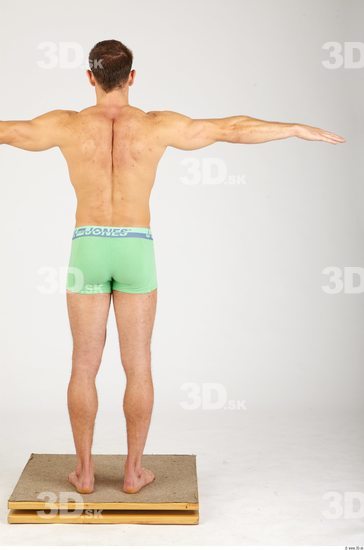 Whole Body Man T poses Underwear Sports Pants Athletic Studio photo references