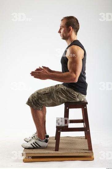 Whole Body Man Artistic poses White Sports Athletic