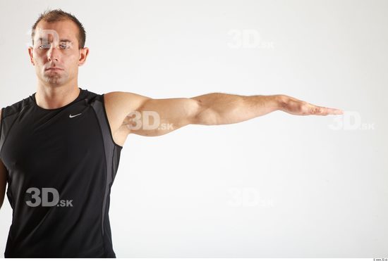 Arm Man Animation references White Sports Singlet Athletic