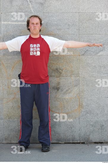 Whole Body Man T poses White Sports Chubby