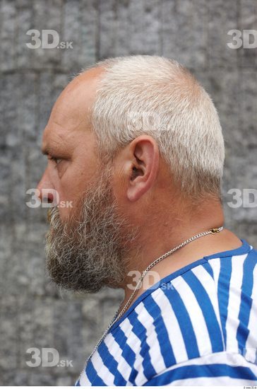 Head Man White Overweight Bearded