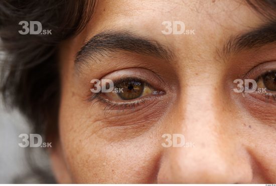 Eye Woman White Average Wrinkles