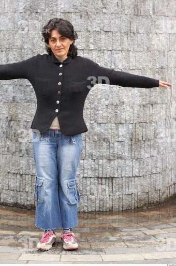 Whole Body Woman T poses White Casual Average