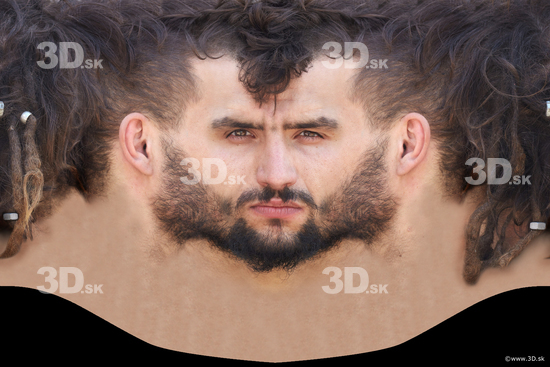 Head Man White Head textures Bearded