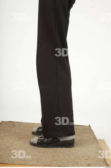 Leg Whole Body Woman Casual Trousers Slim Studio photo references