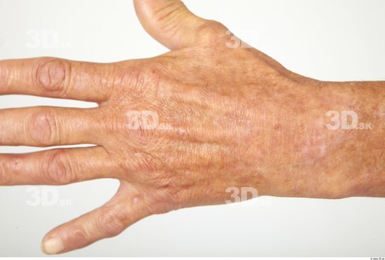 Hand Whole Body Woman Slim Wrinkles Studio photo references