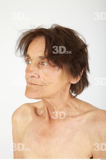 Whole Body Head Woman Slim Wrinkles Studio photo references