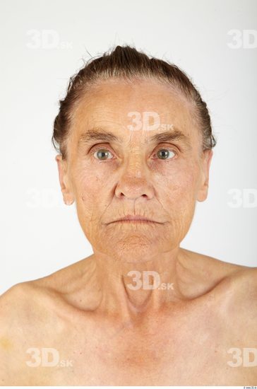 Whole Body Head Woman Slim Wrinkles Studio photo references