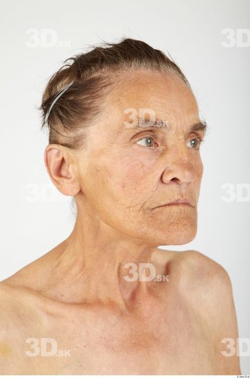 Whole Body Head Woman Slim Wrinkles Studio photo references