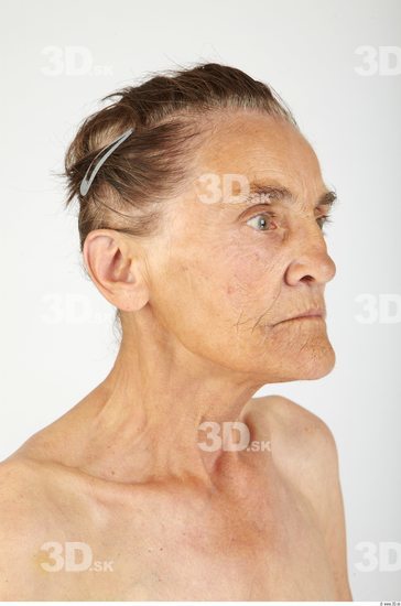 Whole Body Head Woman Slim Wrinkles Studio photo references