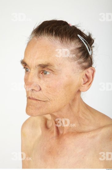 Whole Body Head Woman Slim Wrinkles Studio photo references