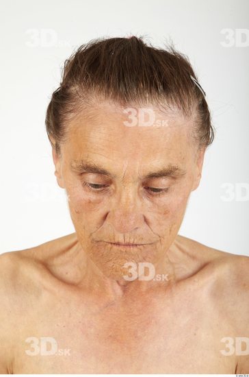 Whole Body Head Woman Slim Wrinkles Studio photo references