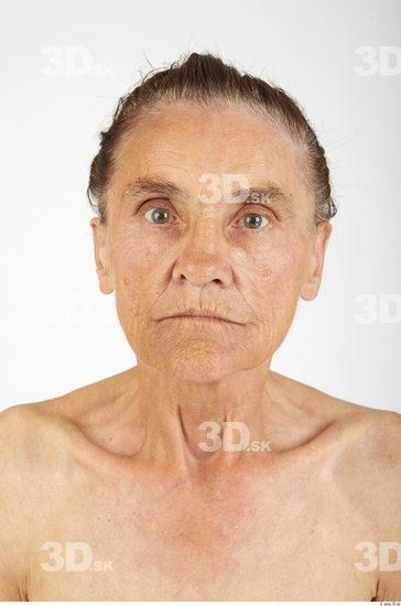 Whole Body Head Woman Slim Wrinkles Studio photo references