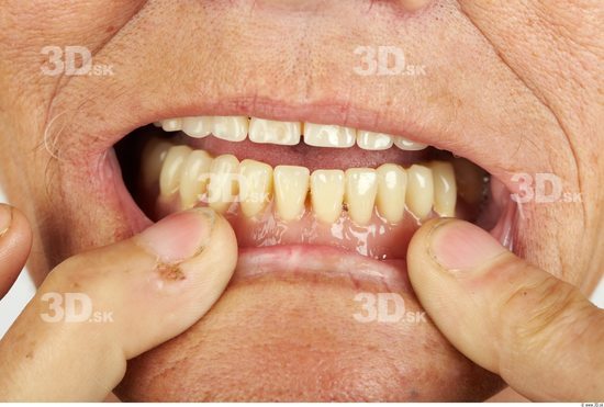 Whole Body Teeth Woman Slim Studio photo references