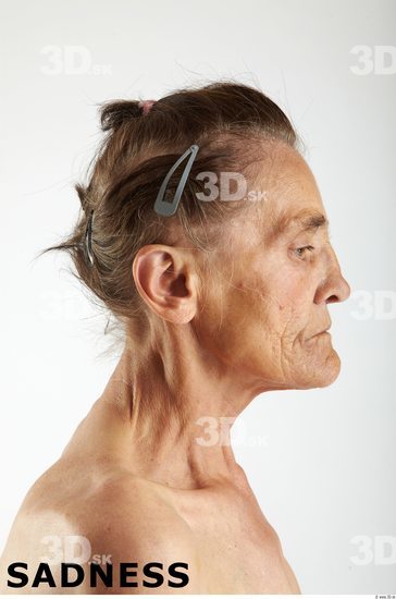 Face Emotions Woman White Slim Wrinkles