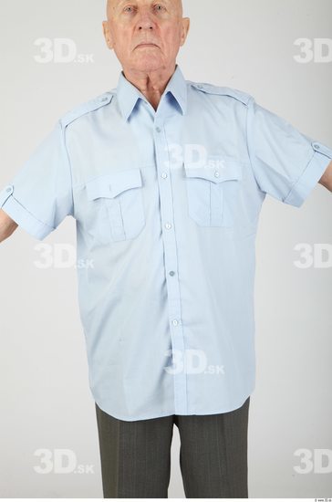 and more Upper Body Whole Body Man Formal Shirt Chubby Studio photo references