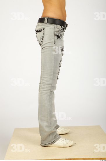 Leg Whole Body Woman Animation references Casual Jeans Slim Studio photo references