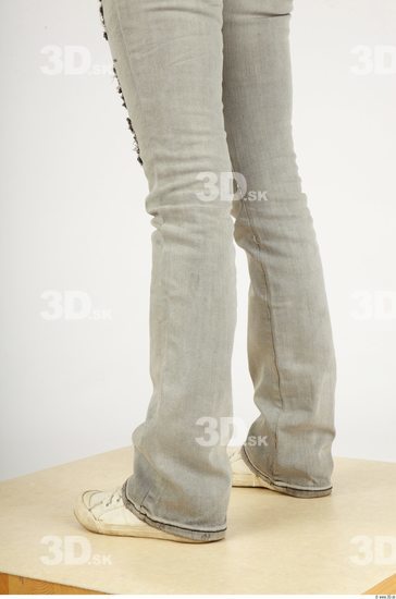 Calf Whole Body Woman Animation references Casual Jeans Slim Studio photo references