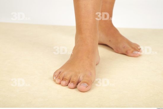 Foot Whole Body Woman Animation references Nude Casual Slim Studio photo references