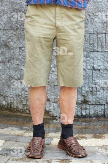 Leg Man White Casual Shorts Slim