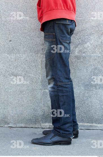 Leg Head Man Casual Jeans Slim Average Street photo references