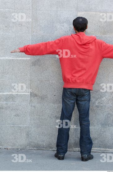 Whole Body Head Man T poses Casual Slim Average Street photo references