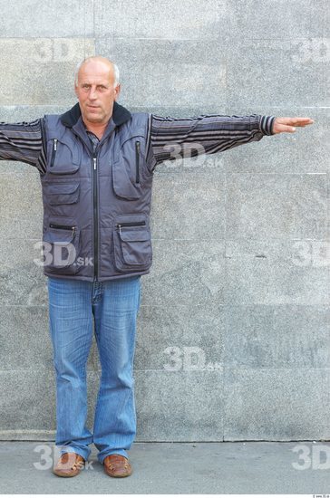 Whole Body Head Man T poses Casual Average Overweight Street photo references