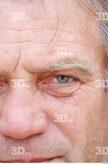 Eye Man White Overweight Wrinkles