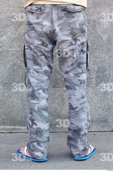 Leg Man White Army Trousers Slim