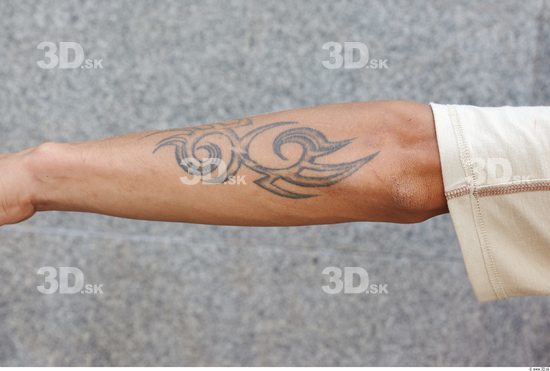 Forearm Man White Tattoo Nude Slim