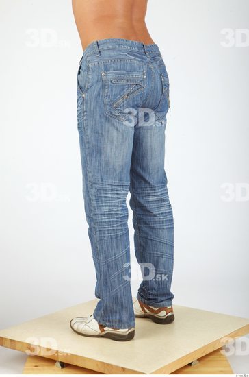 Leg Whole Body Man Casual Jeans Chubby Studio photo references