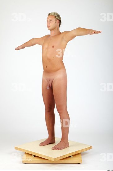 Whole Body Man T poses Nude Casual Chubby Studio photo references