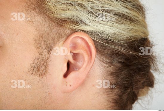 Ear Whole Body Man Casual Chubby Studio photo references