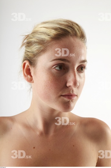 Head Phonemes Woman White Slim Female Studio Poses